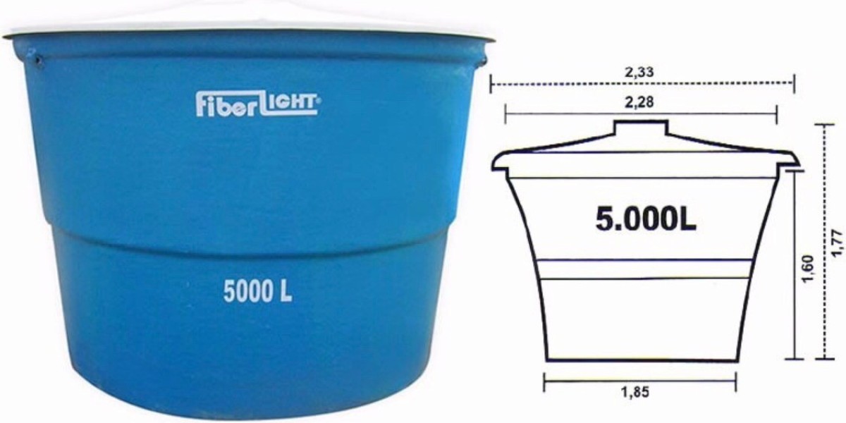 5000 litre Plastic Water Tank from Big Water Tanks